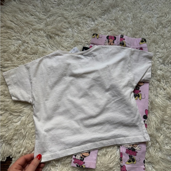 Zara Pink Minnie Mouse Leggings - Picture 6 of 7